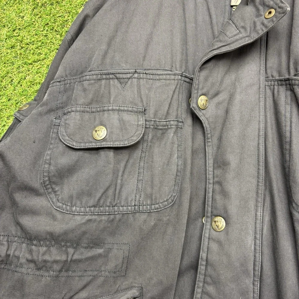Vintage Las Vegas Raiders Jacket Mens XL Black Gray NFL Football Mirage 90s Coat